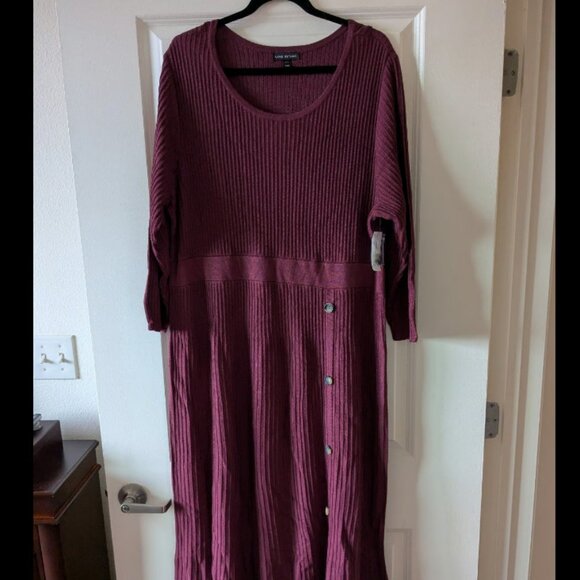 Plum Sweater Dress - Picture 1 of 4